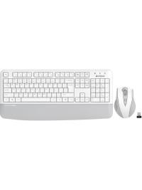 A4 TECH FG2500S Plus  BEYAZ 2.4GHz FN-MM Türkçe Q 3200DPI Klavye & Mouse Set
